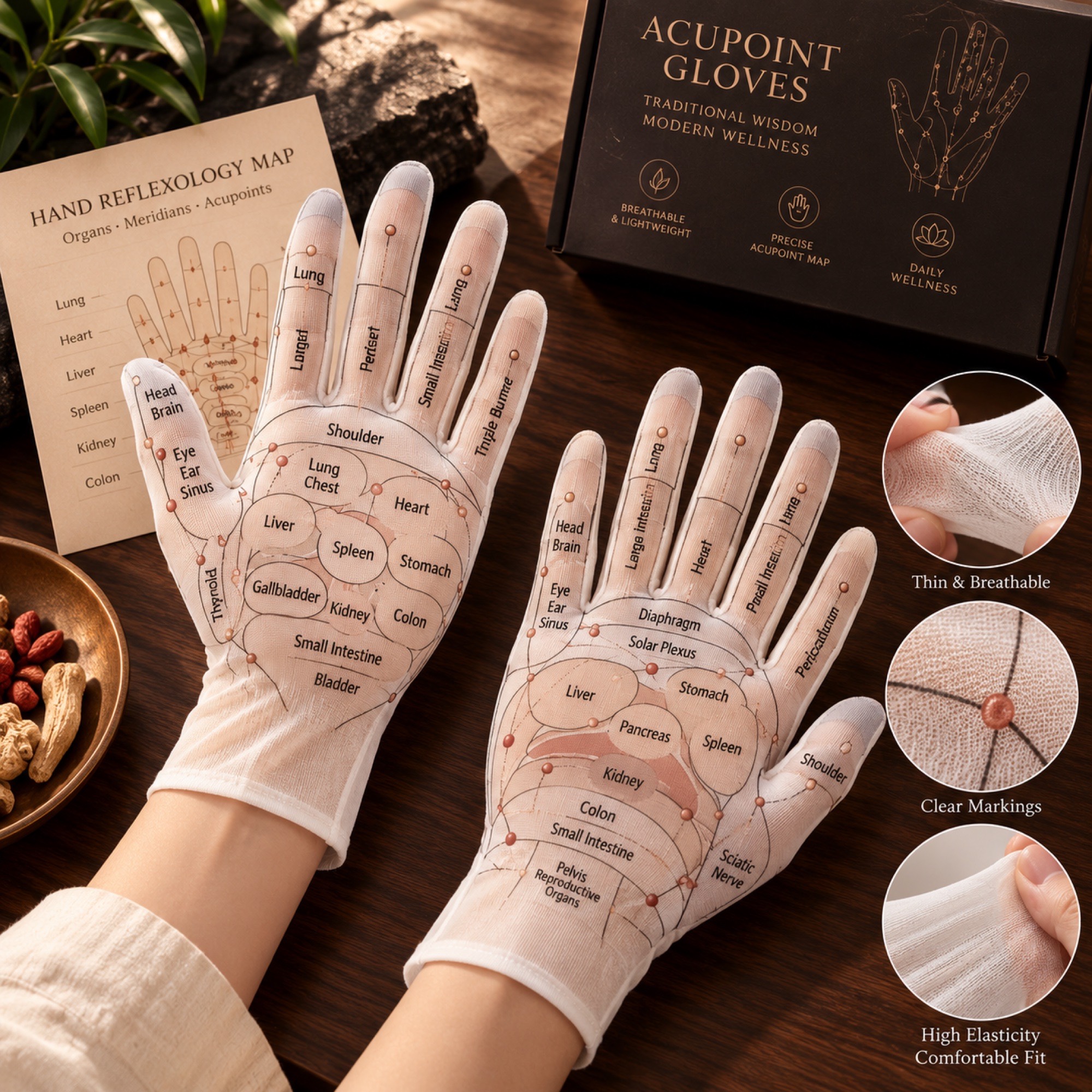 Point-map gloves