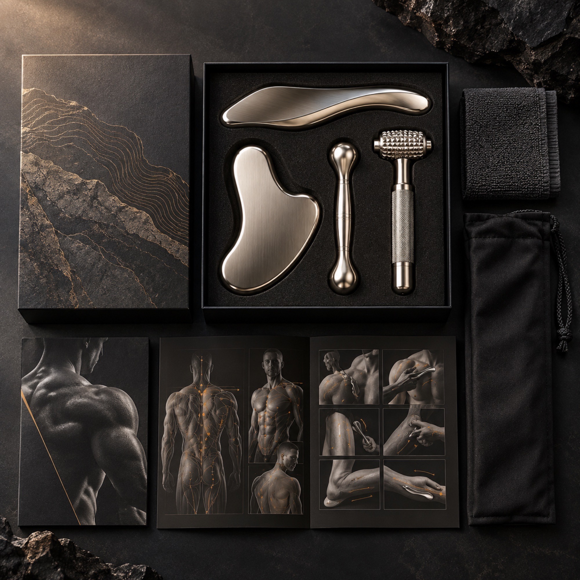 Guided body wellness set with knowledge layer